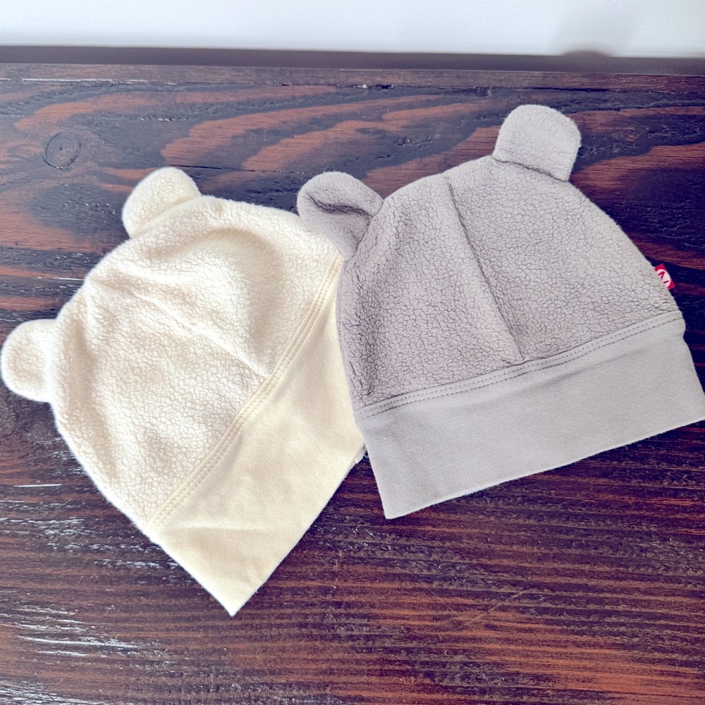 Zutano cozie fleece baby hat - Lot of 2